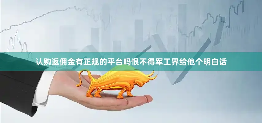 认购返佣金有正规的平台吗恨不得军工界给他个明白话